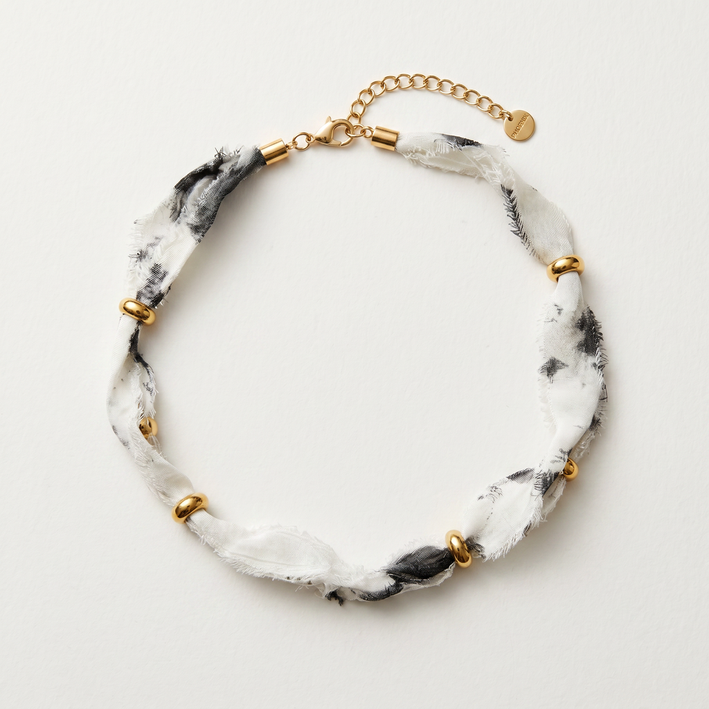 ESTHER - Collar seda doré
