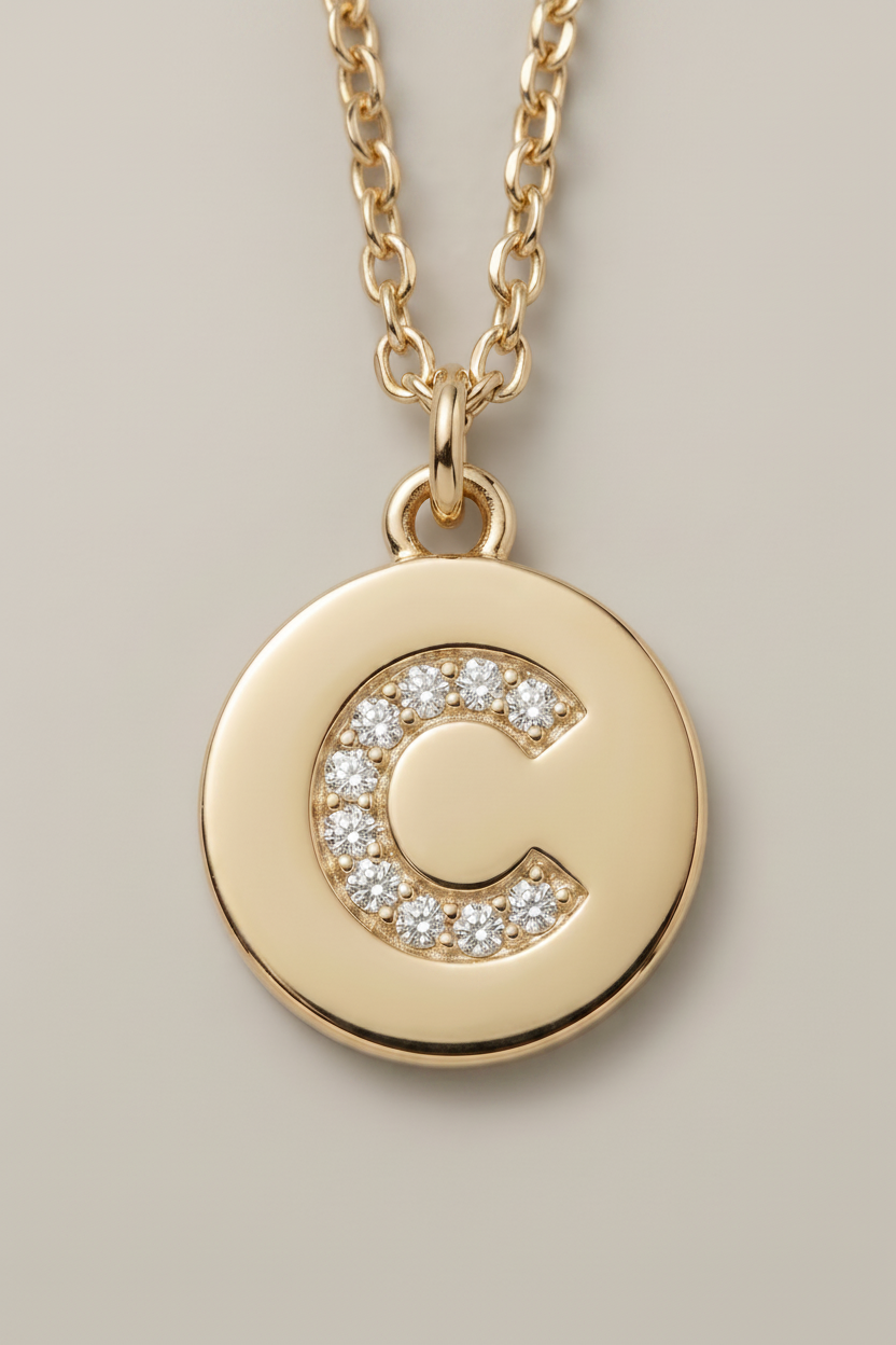 INITIAL- Colgante con letra personalizada